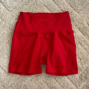 Red Alphalete Shorta